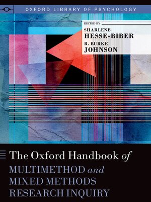 cover image of The Oxford Handbook of Multimethod and Mixed Methods Research Inquiry
